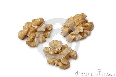 Peeled walnuts Stock Photo