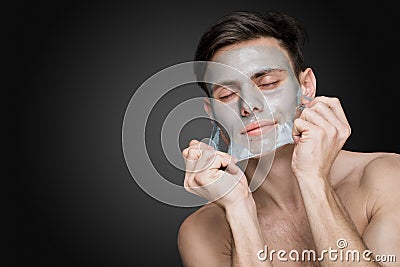 Peeling off. Stock Photo