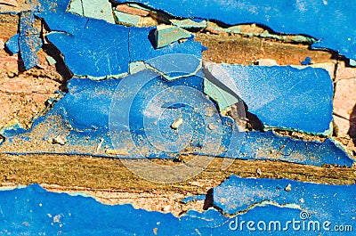 Peeling paint Stock Photo