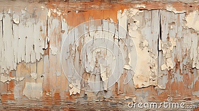 Peeling Paint Texture On Old Wooden Board - Ryan Hewett Style Stock Photo