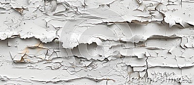 Peeling White Wall Texture Stock Photo