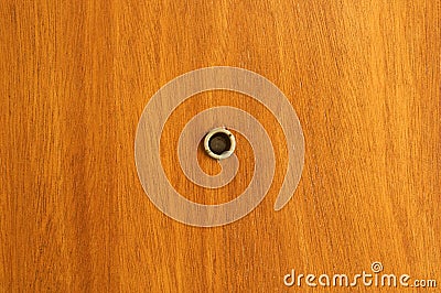 Peephole Stock Photo