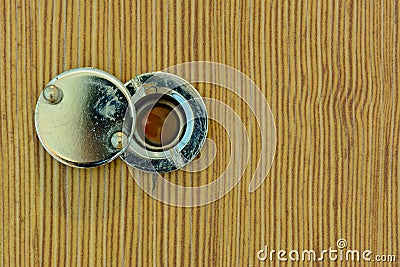 Peephole Stock Photo