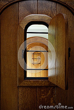 Peephole window Stock Photo