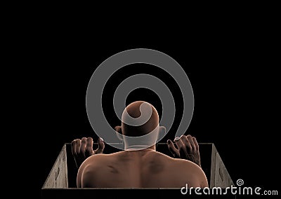 Stalker Peeping Tom Illustration Stock Photo