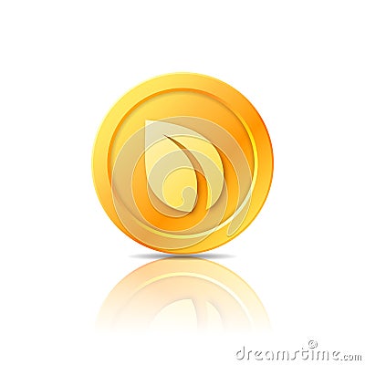 Peercoin symbol, icon, sign, emblem. Vector illustration. Vector Illustration