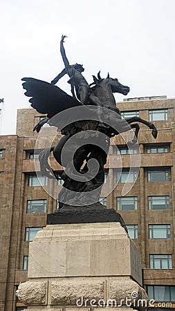 Pegasus sculpture Stock Photo