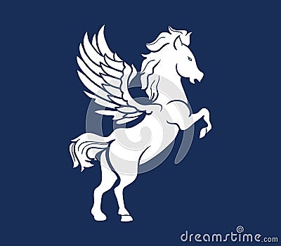 Pegasus Silhouette Vector Illustration