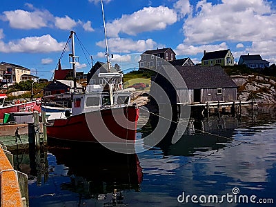 Peggy`s Cove, Nova Scotia - Canada Editorial Stock Photo