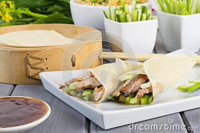 Peking Duck Stock Photo