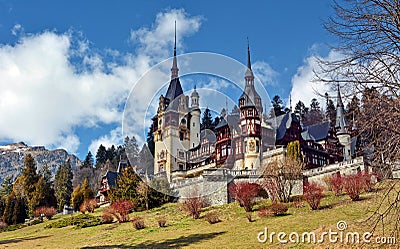 Peles Castle, Romania Stock Photo