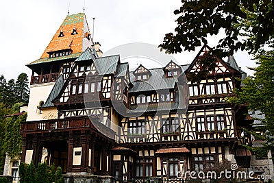 Pelisor castle. Sinaia. Prahova county. Romania Stock Photo