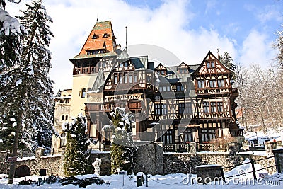 Pelisor Castle, Sinaia, Romania Stock Photo
