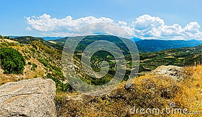 Peloponnese, Greece. The agrarian landscape. Stock Photo