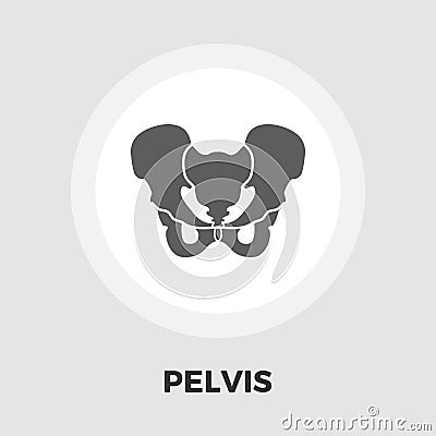 Pelvis icon flat Vector Illustration