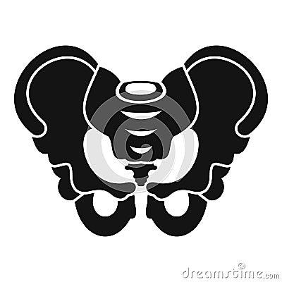 Pelvis icon, simple style Vector Illustration