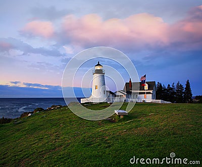 Pemaquid Point Lighthouse Stock Photo