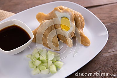 Pempek or mpek-mpek Stock Photo