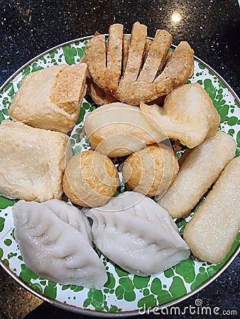 Pempek traditional food from palembang indonesia Stock Photo
