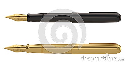 Pen 3D rendering Isolated on white background. 3d illustration Cartoon Illustration