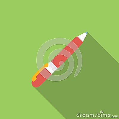 Pen flat icon Vector Illustration
