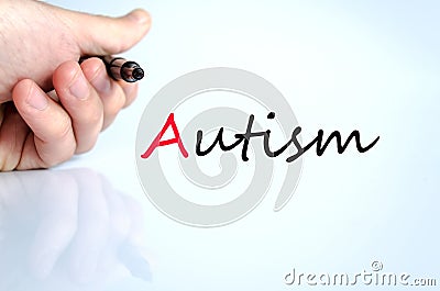 Pen in the hand autism concept Stock Photo