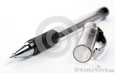 Pen with a hubcap Stock Photo