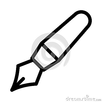 Pen vector thin line icon Vector Illustration