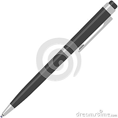 Pen ink ballpoint vector isolated icon illustration Vector Illustration