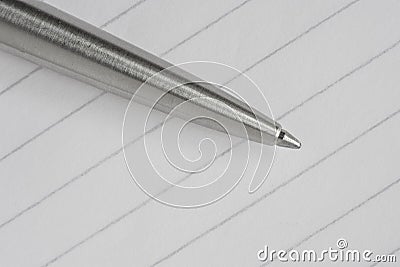 Pen & Notepad Stock Photo