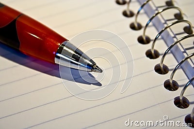 Pen and Paper Stock Photo