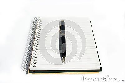 Pen and Paper Stock Photo