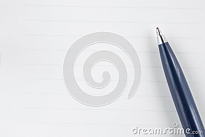 Pen on the paper Stock Photo