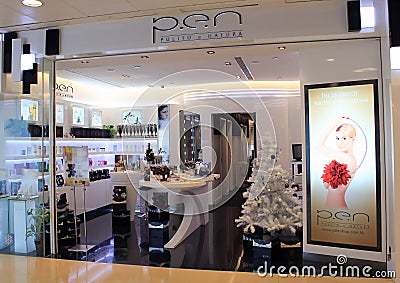 Pen pulito e natura shop in hong kong Editorial Stock Photo