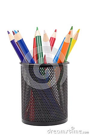 Pen stand Stock Photo