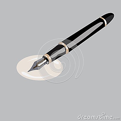 Pen vector or cartoon Vector Illustration