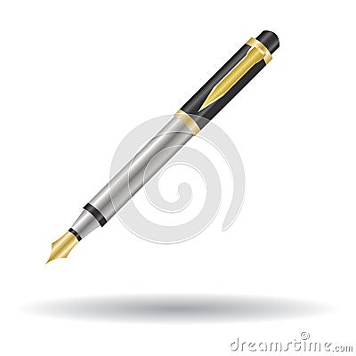 pen. Vector illustration decorative design Vector Illustration