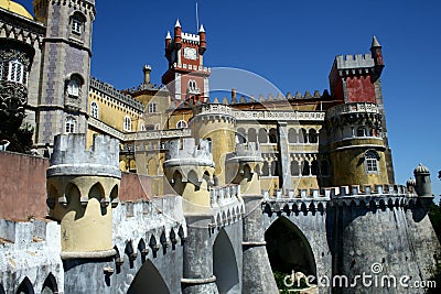 Pena castle in Sintra Editorial Stock Photo