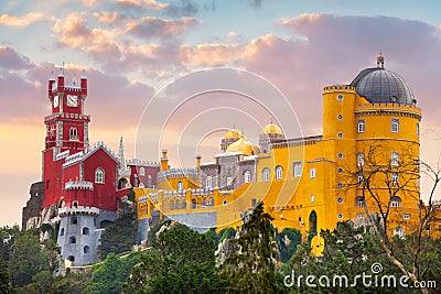 Pena National Palace, famous landmark, Portugal Stock Photo