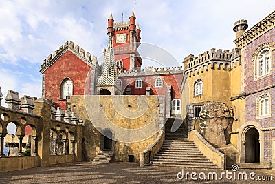 The Pena National Palace in Sintra, Portugal Editorial Stock Photo