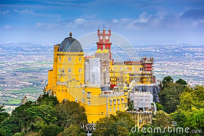 Pena National Palace Stock Photo