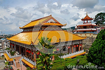 Penang - Temple of Supreme Bliss (Kek Lok Si) Stock Photo