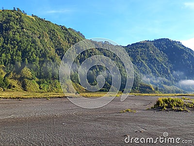 Penanjakan Hill of Bromo Tengger Semeru National Park in East Java Province of Indonesia Stock Photo