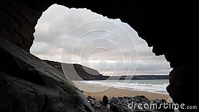 Penbryn Beach Stock Photo