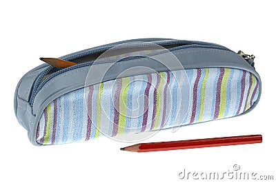 Pencil case Stock Photo