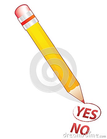 Pencil choose Vector Illustration