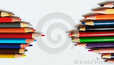 Pencil color art Stock Photo