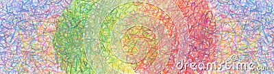 Pencil color scribble doodle abstract background Stock Photo