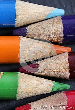 Pencil colours Stock Photo