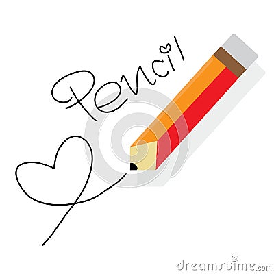 Pencil draft write draw illustration Vector Illustration